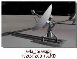 Lores model of EVLA radio telescope