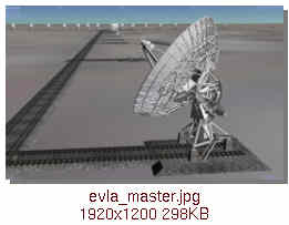 Medium res model of EVLA radio telescope