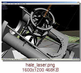 Hale Telescope: laser