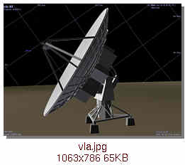 Model of VLA radio telescope