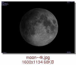 [4K Lunar map shown by Celestia]