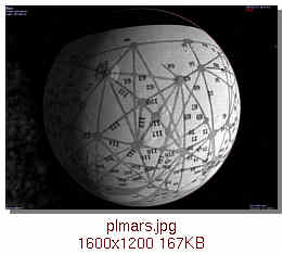 [Mars as drawn by Percival Lowell]