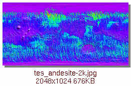 [Andesite surface map]