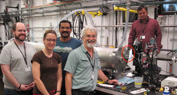 <noautolink>Left to Right: Durgesh Rai, Susana Teixeira, Srinivas Chakravarthy, Richard Gillilan, and Jesse Hopkins.</noautolink>