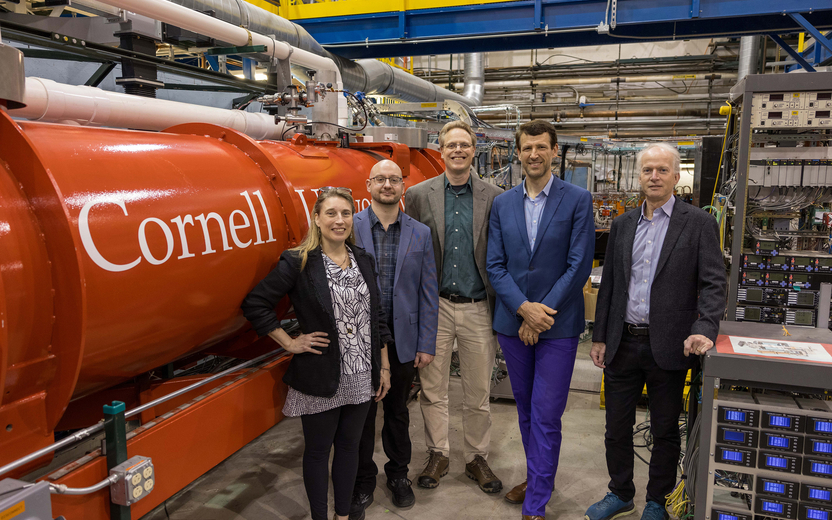 staff in front of CBETA accelerator