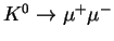 $K^0 \rightarrow \mu^+ \mu^-$