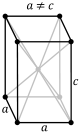 Tetragonal, body-centered