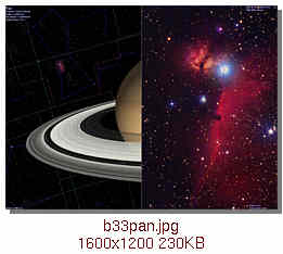 [Seeing Barnard 33 past Pan]