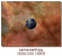 [Earth in the Carina Nebula]