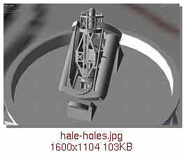 Hale telescope: more holes