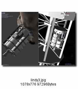 Asteroid hauler Lindy: design #3