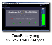 ZeusBattery control panel