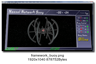 Framework 3D communication buoy control.