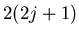 $2(2j+1)$