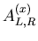 $A^{(x)}_{L,R}$