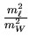 $\frac{m_\ell^2}{m_W^2}$
