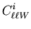 $\displaystyle C^i_{\ell\ell W}$