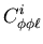 $\displaystyle C^i_{\phi\phi\ell}$