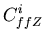 $\displaystyle C^i_{ffZ}$