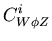 $\displaystyle C^i_{W\phi Z}$