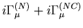 $i\Gamma^{(N)}_\mu+i\Gamma^{(NC)}_\mu$