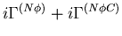 $i\Gamma^{(N\phi)}+i\Gamma^{(N\phi C)}$