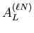 $\displaystyle A^{(\ell N)}_L$