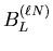 $\displaystyle B^{(\ell N)}_L$