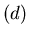 $(d)$