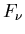 $F_\nu$